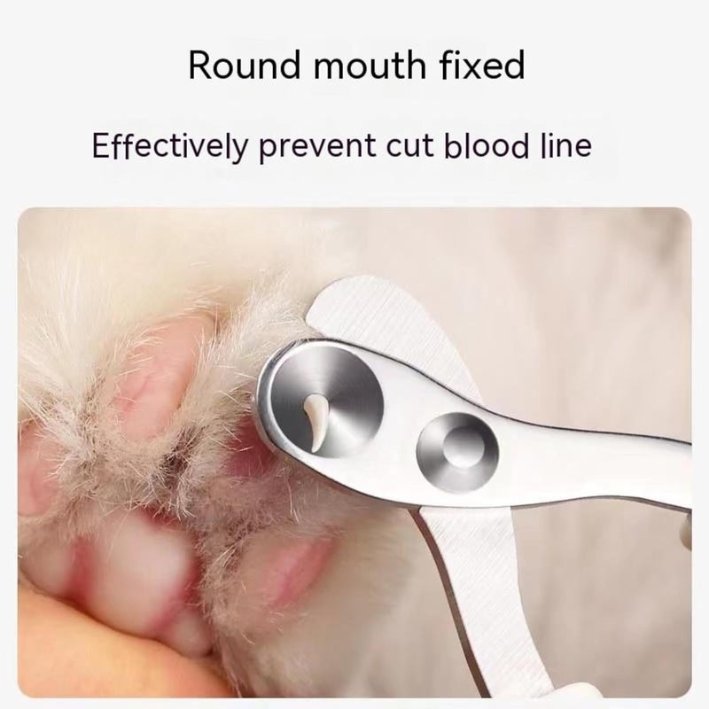 Vesslam Cat Nail Clippers with Circular Cut Hole -Avoid Over Cutting Pet Nail Clippers -Specially Designed for Cats-Sharp Angled Blade Professional Paw Trimmer Set for Novice Pet Families (Blue) - Image 4